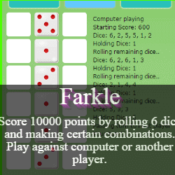 Online Farkle Scorekeeper, Phase 10 Dice Score Card/Score Sheet