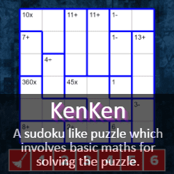 Play KenKen Puzzle Game Online