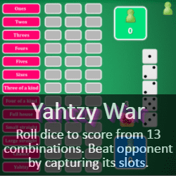 Play Yahtzy War Dice Game Online