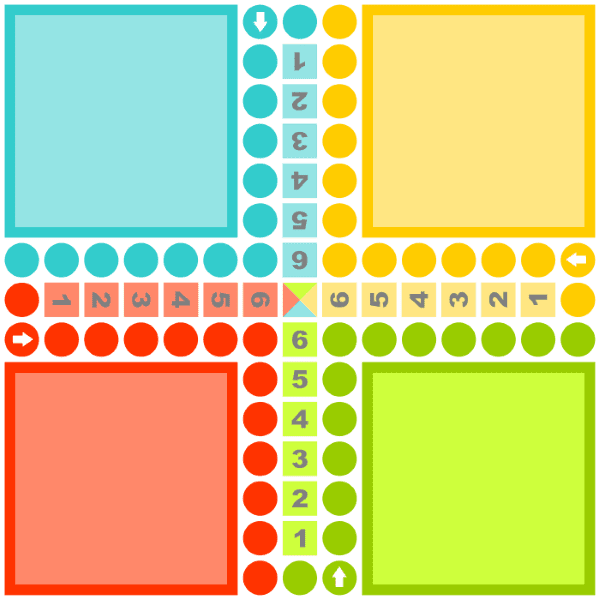 Horse Race (Cờ cá ngựa) Dice Game Board