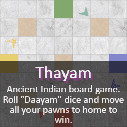 Play Thayam (Dayakattai) Dice Game Online